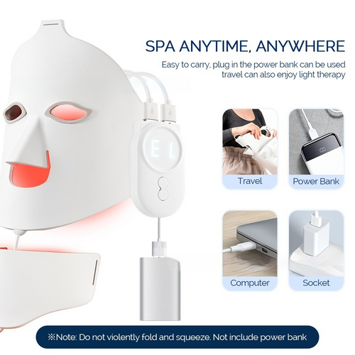 LumaGlow LED silicone mask for face and neck